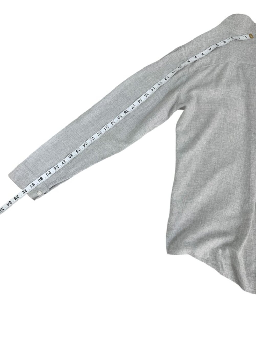 Cloth & Stone Super Soft Gray Button Down Shirt M Relaxed Utility Blouse - Picture 7 of 9